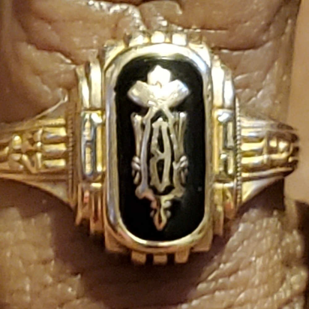 Vintage 10K Ladies Art Deco Ring